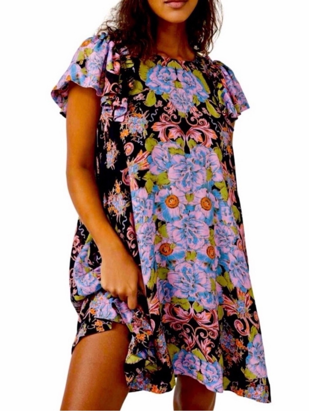 Free People Floral Dress in Yara Print - Picture 3 of 12
